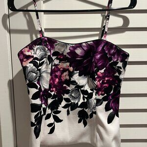 White house black market strapless top